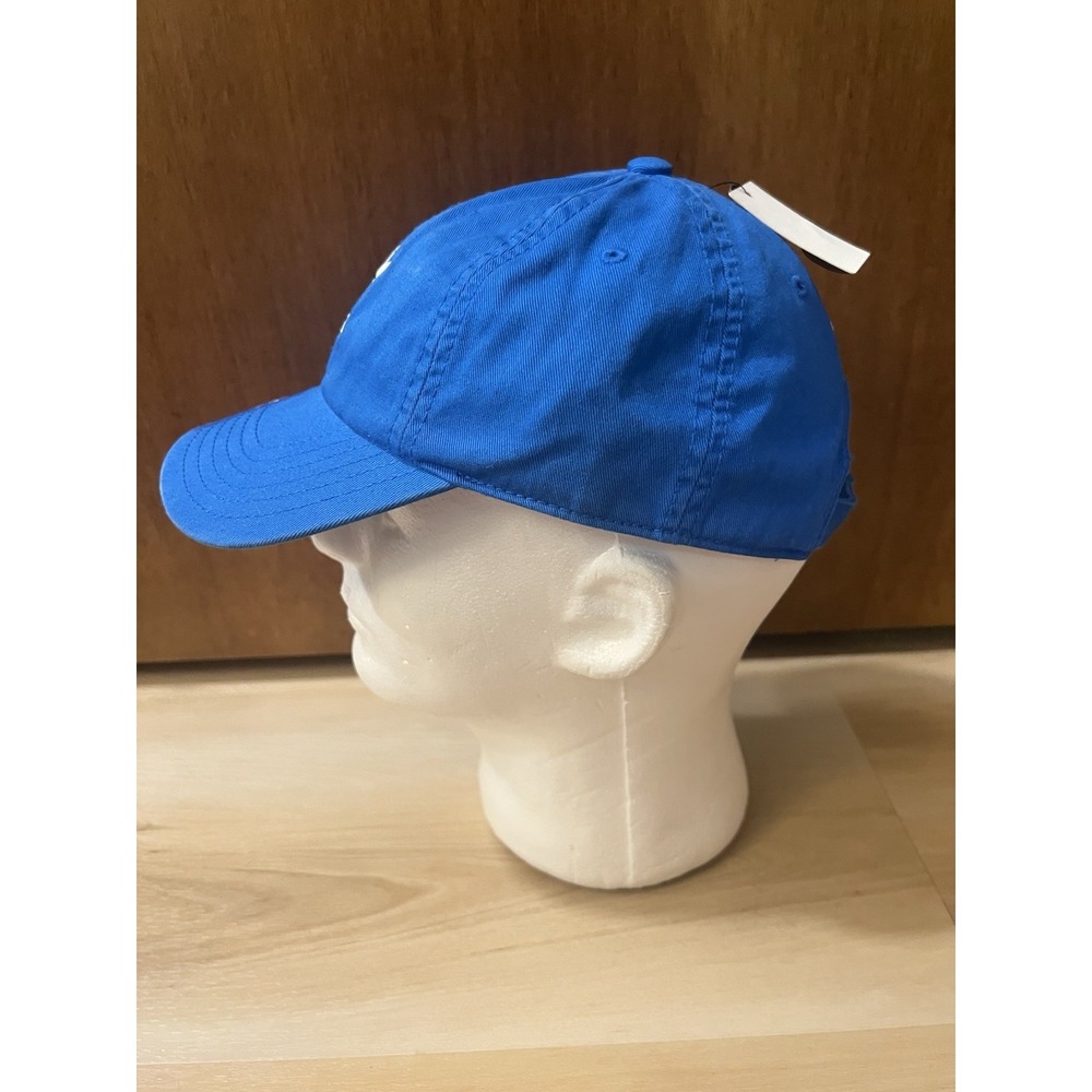 adidas Baseball Cap Youth Blue‎ 100% Cotton Relaxed Fit Adjustable Strapback Hat - Picture 3 of 9
